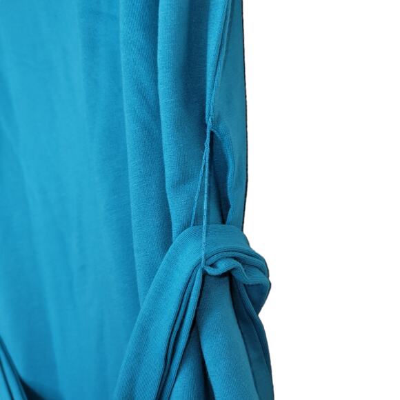 Torrid Off-Shoulder T-Shirt French Terry Acas Teal Callie Dress Women Sz L (12) - Picture 8 of 9